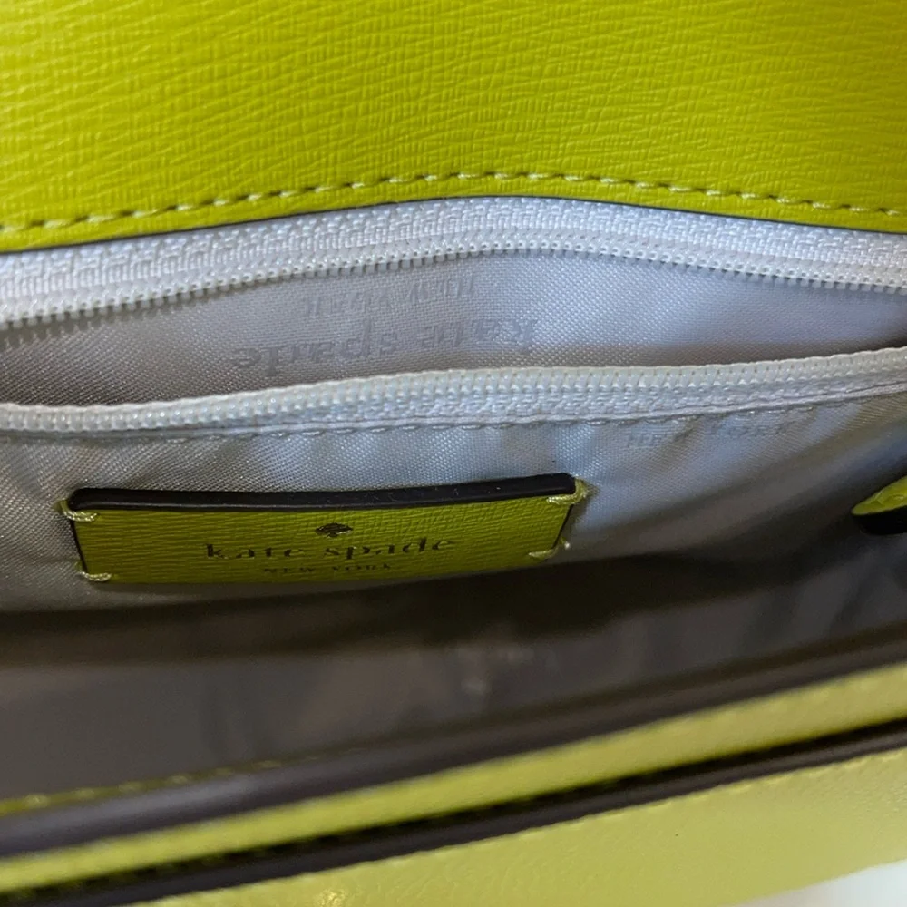 kate spade Phoebe Leather Lime Color Crossbody Bag NWT - Picture 17 of 17